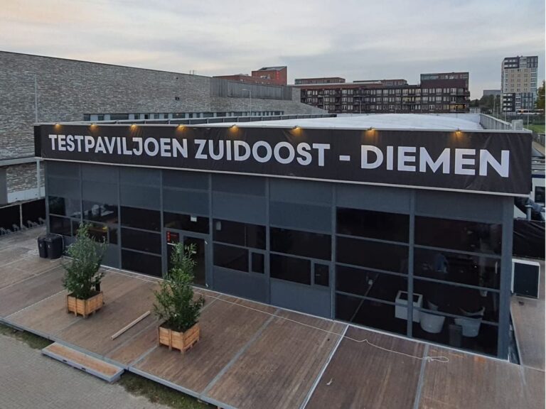 GGD-testpaviljoen gebouwd door Tijdelijke Bedrijfsruimte